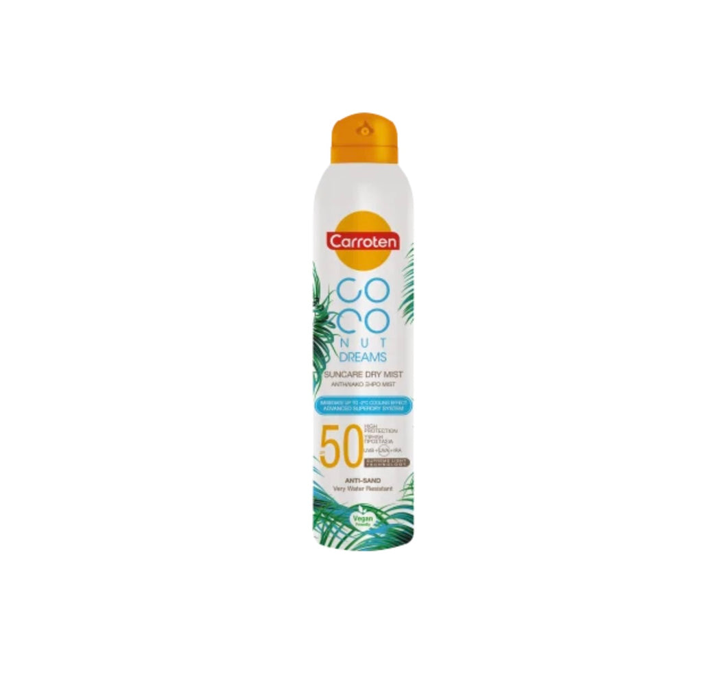 Carroten Dry Mist SPF 50 Coconut Dreams